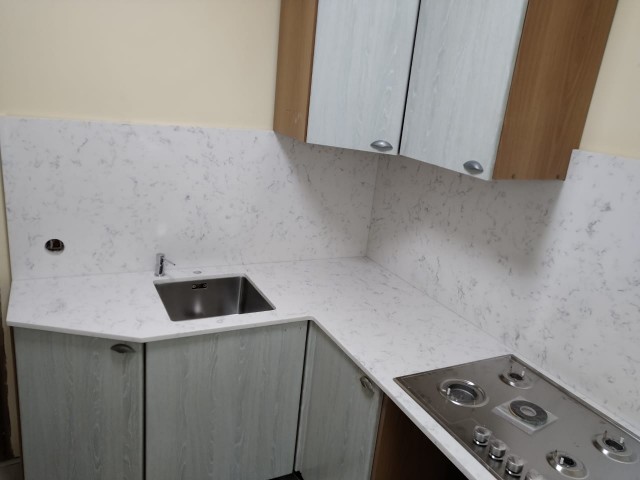 Столешница Belenco 4123, 5123 KASHMERA WHITE POLISHED, стеновая