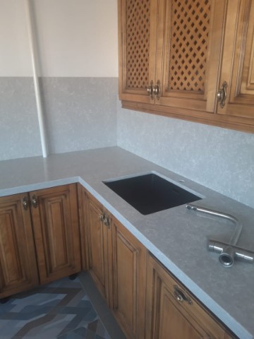 Столешница Technistone NOBLE OLYMPOS MIST, без борта, обход трубы